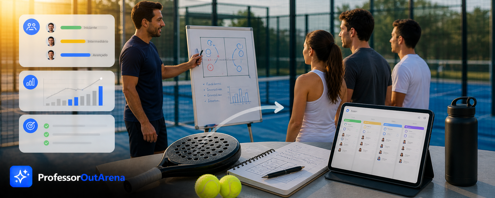 Como montar um plano de aulas de padel do zero: guia para professores